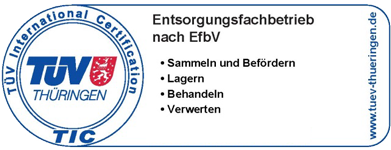 Entsorgungsfachbetrieb nach EfbV